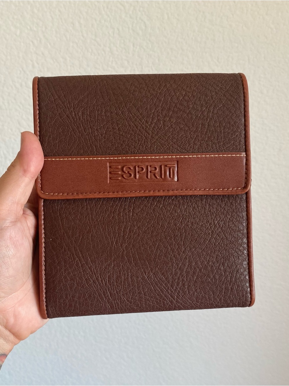 Vintage Esprit bi fold wallet card holder - travel organizer